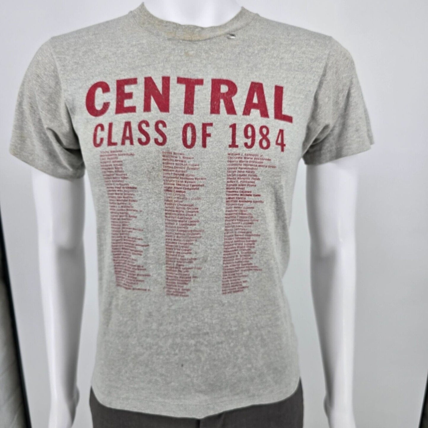 Vintage Central High School Bridgeport, Connecticut "Class of 1984" T-Shirt (XS)