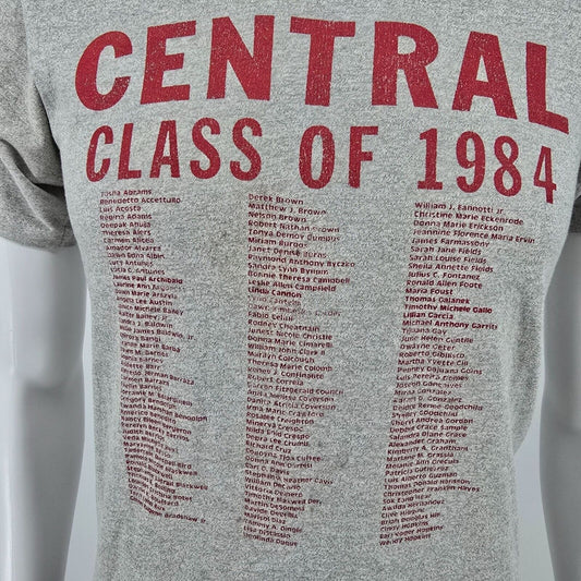 Vintage Central High School Bridgeport, Connecticut "Class of 1984" T-Shirt (XS)