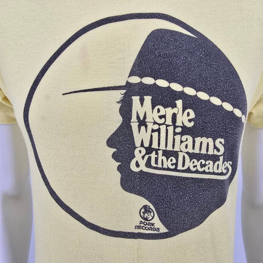 Vintage Early 1980s Hanes Merle Williams & The Decades Pork Records T-Shirt (S)