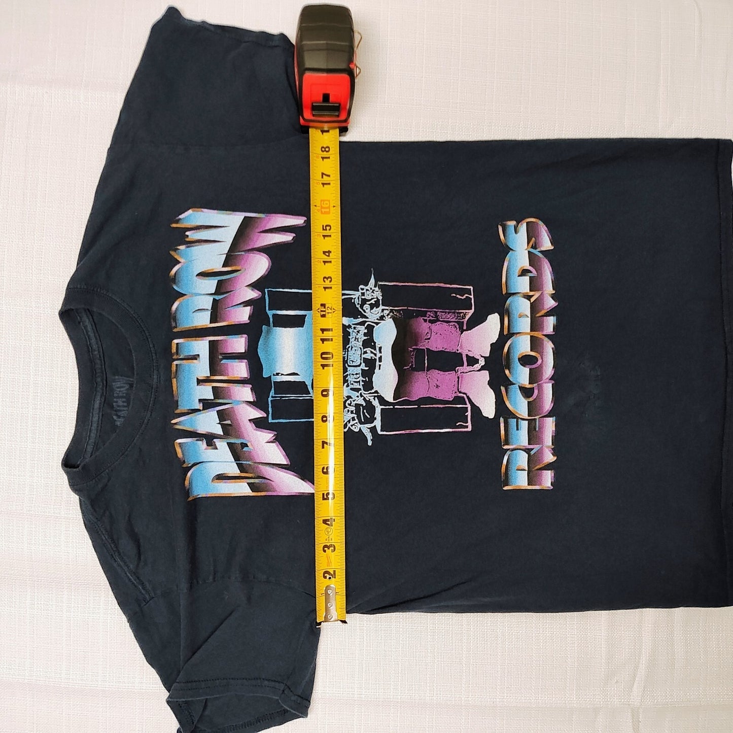 Ripple Junction Death Row Records Chrome Logo Rap Graphic T-Shirt (Medium)