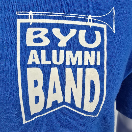 Vintage 1990s Brigham Young University BYU Alumni Band Single Stitch T-Shirt (L)