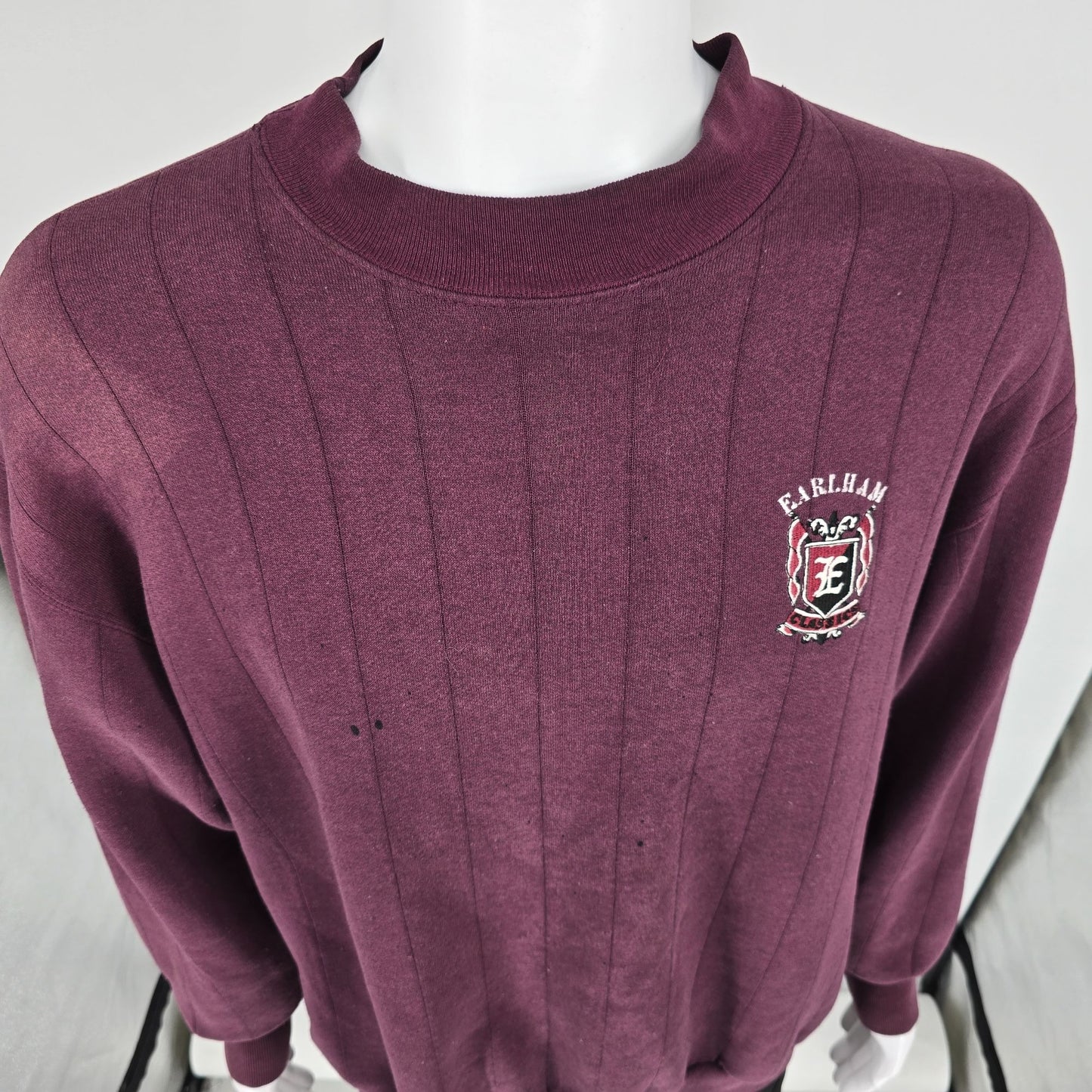 Vintage 1990s JanSport Made in USA "Earlham Classics" Burgundy Sweatshirt (XL)