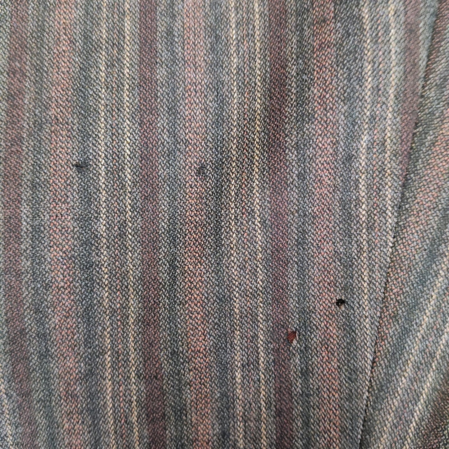 Hugo Boss Made in USA Brown, Red, and Yellow Striped Sport Coat (42R) *FLAWS*
