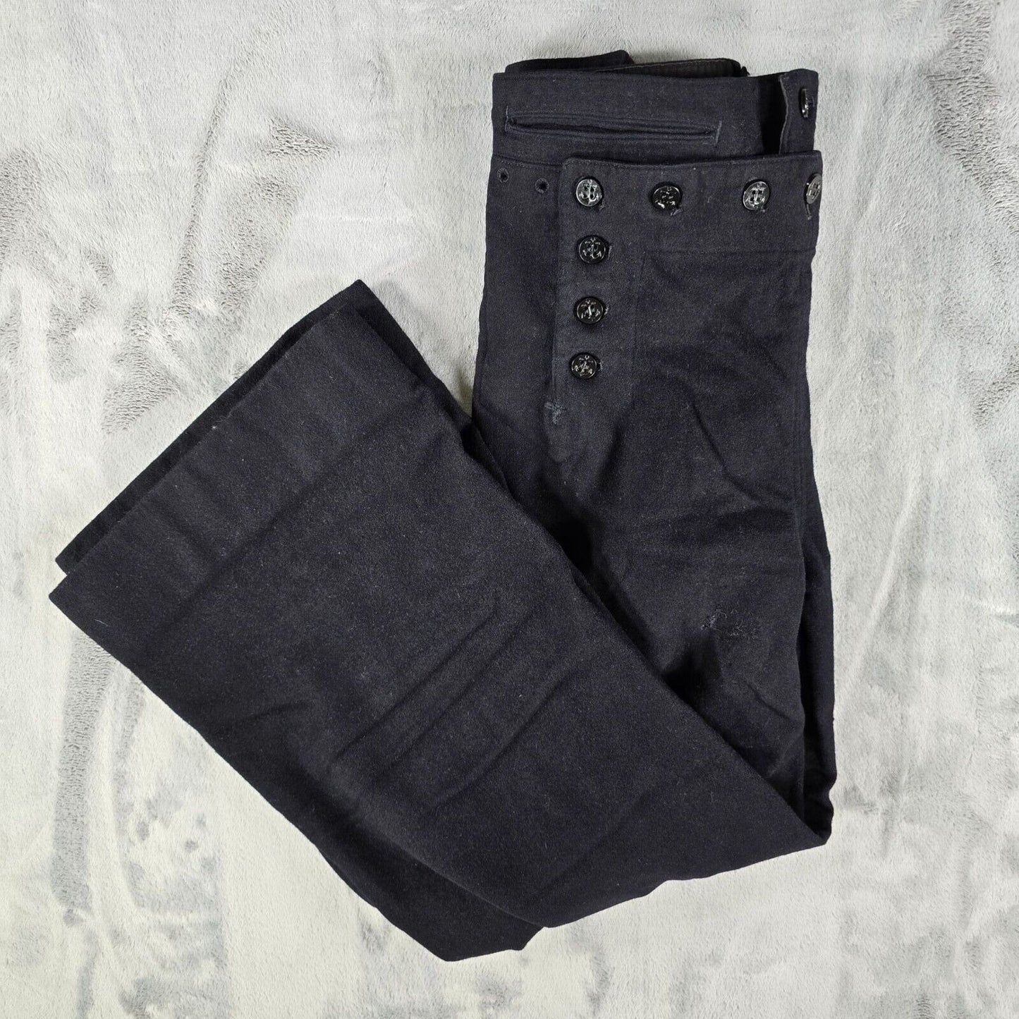 Vintage World War II Prentice Streamline Zipper Navy Cracker Jack Pants (29x26)