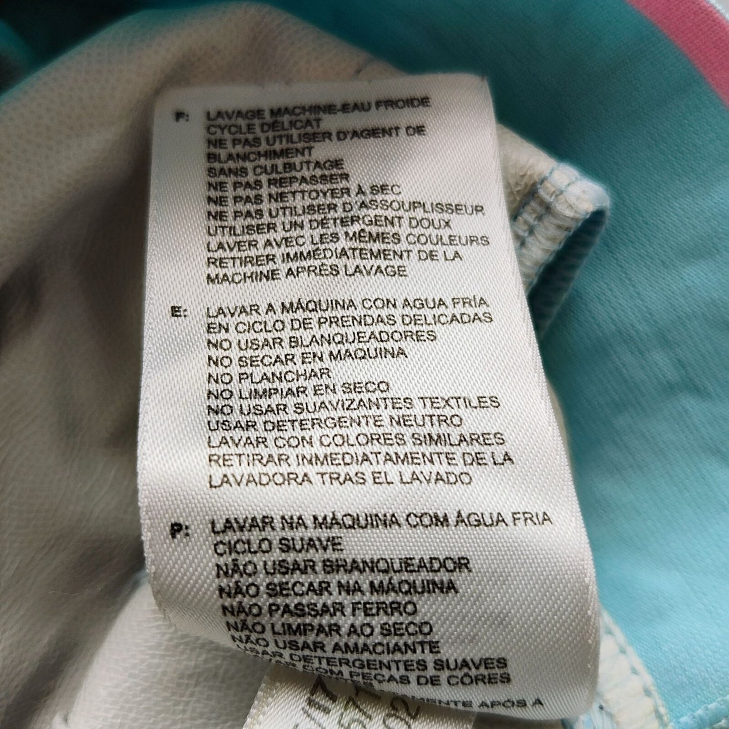 Adidas Womens Half-Zip Light Blue & Pink Pullover Jacket