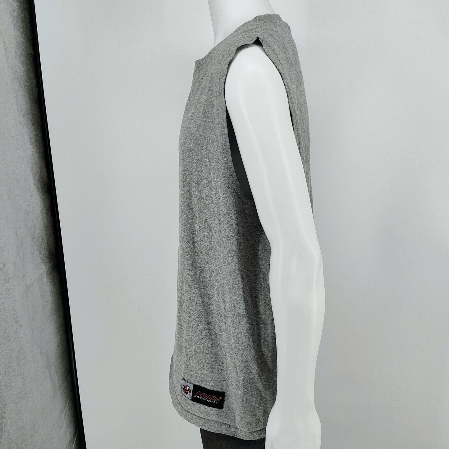 Vintage Made in USA Nike Basketball Gray Sleeveless Tank (Large)