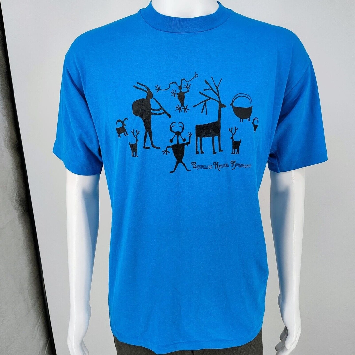 Vintage 1990s Single Stitch Bandelier National Monument Kokopelli T-Shirt (L)