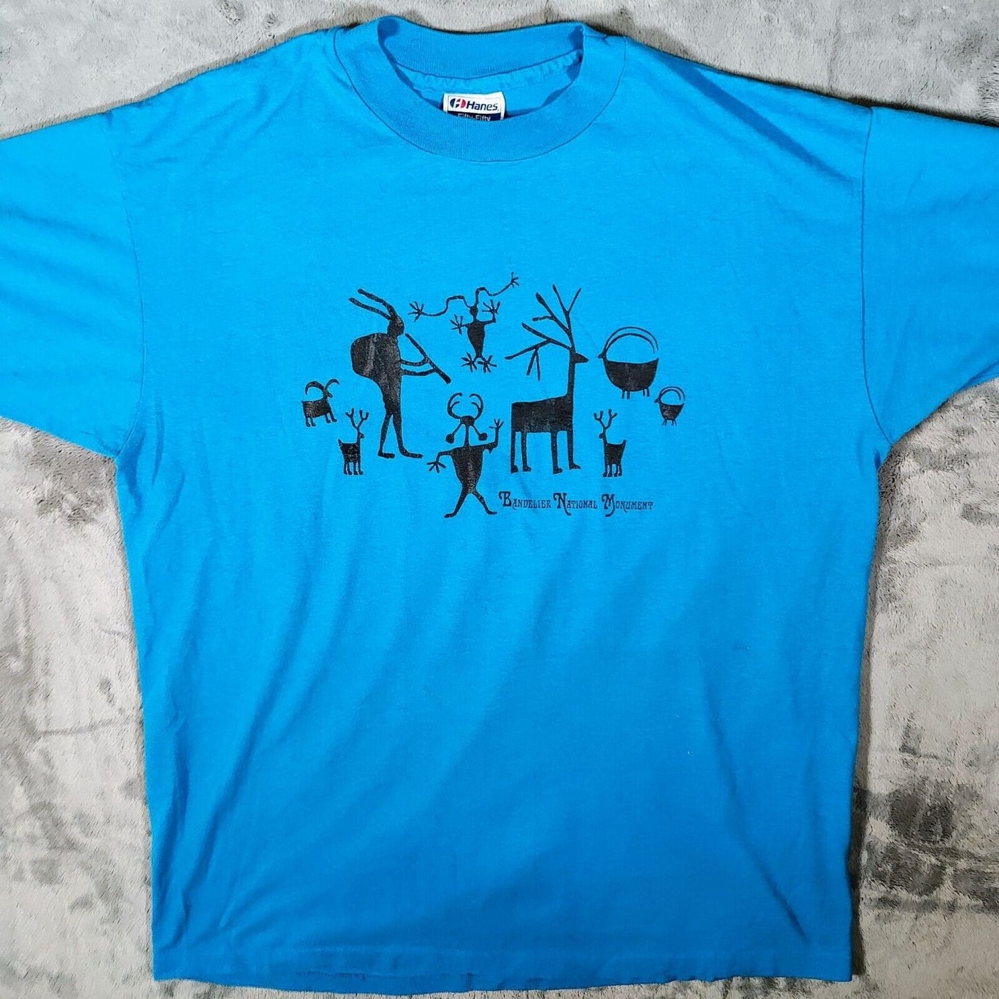 Vintage 1990s Single Stitch Bandelier National Monument Kokopelli T-Shirt (L)