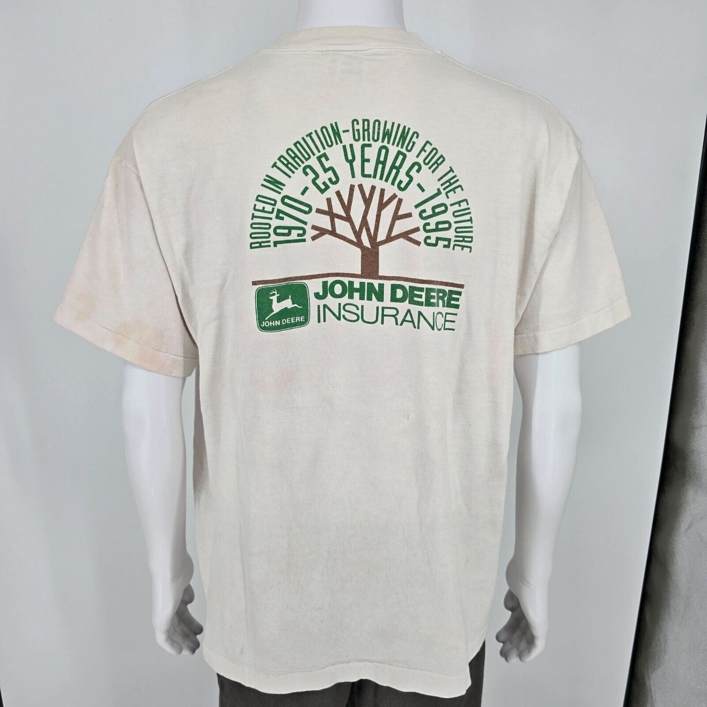 Vintage Thrashed Interstate Radio Network Dream Sweepstakes 1995 T-Shirt (XL)
