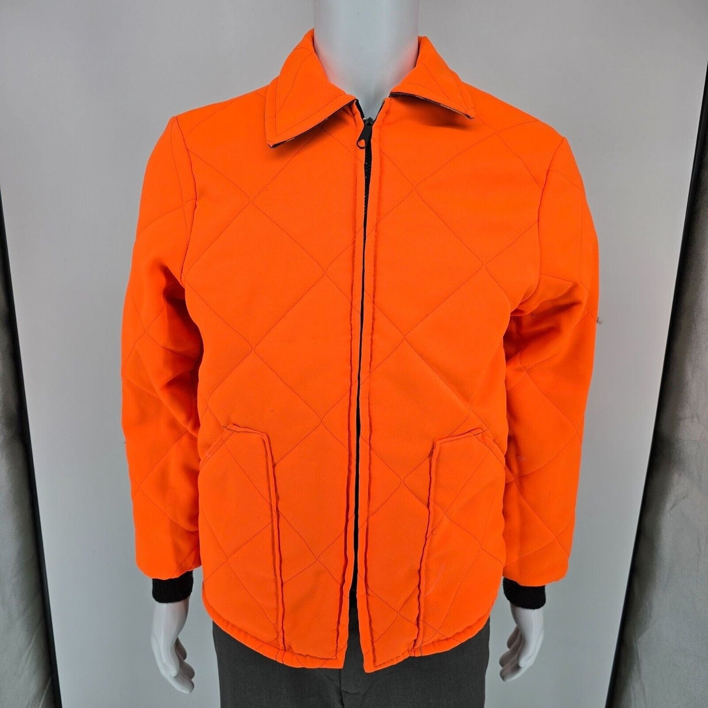 Vintage 90s Empire Insulated Wear Reversible Camo/Orange Hunting Jacket (Medium)