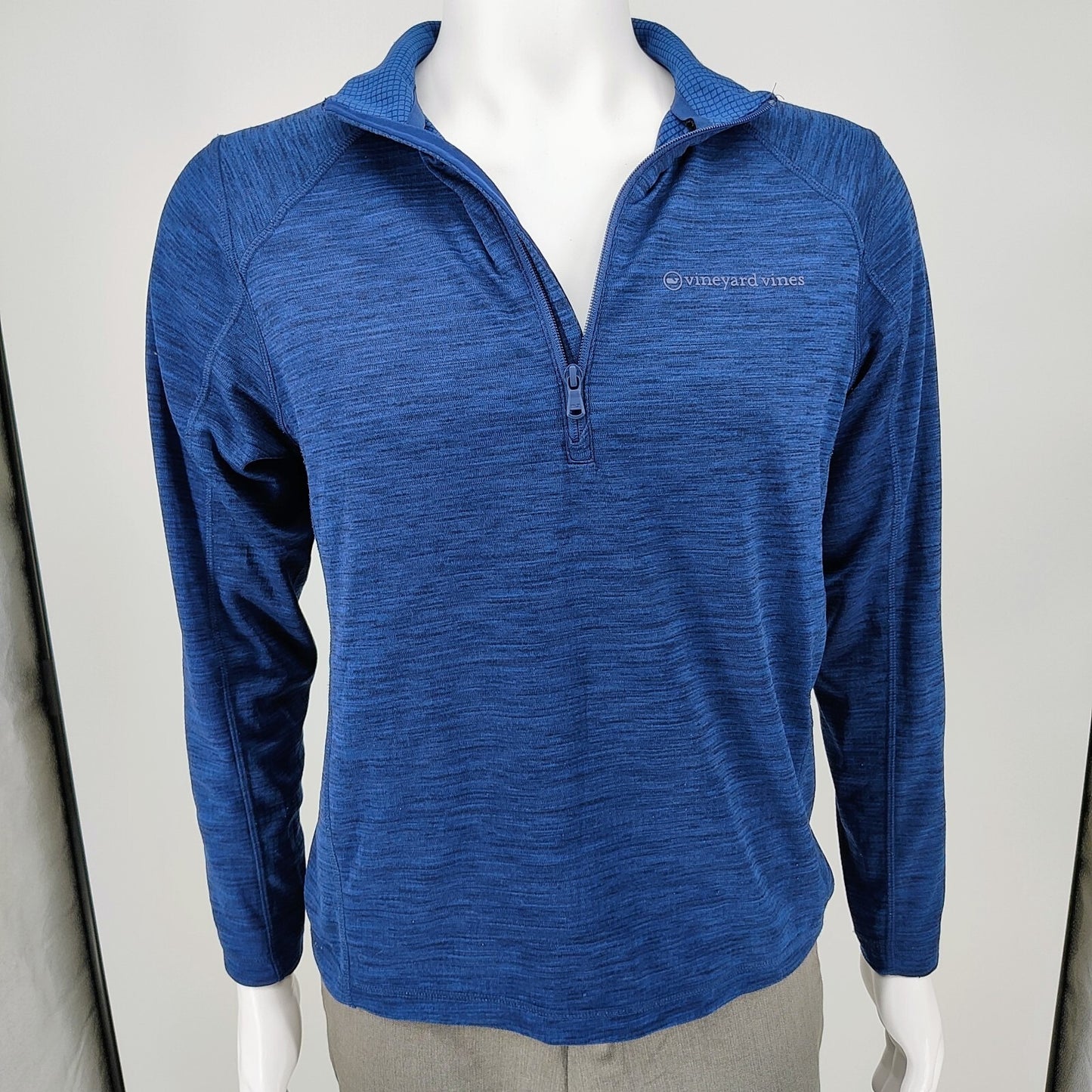 Vineyard Vines Sankaty Performance Nautical Navy Quarter Zip Jacket (Small)