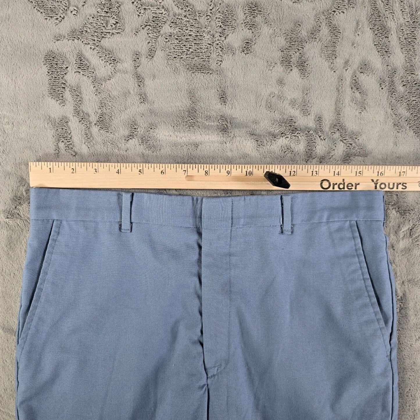 Vintage 1980s Wrangler Made in USA Light Blue Western Dress Slacks (32x29) *Flaw