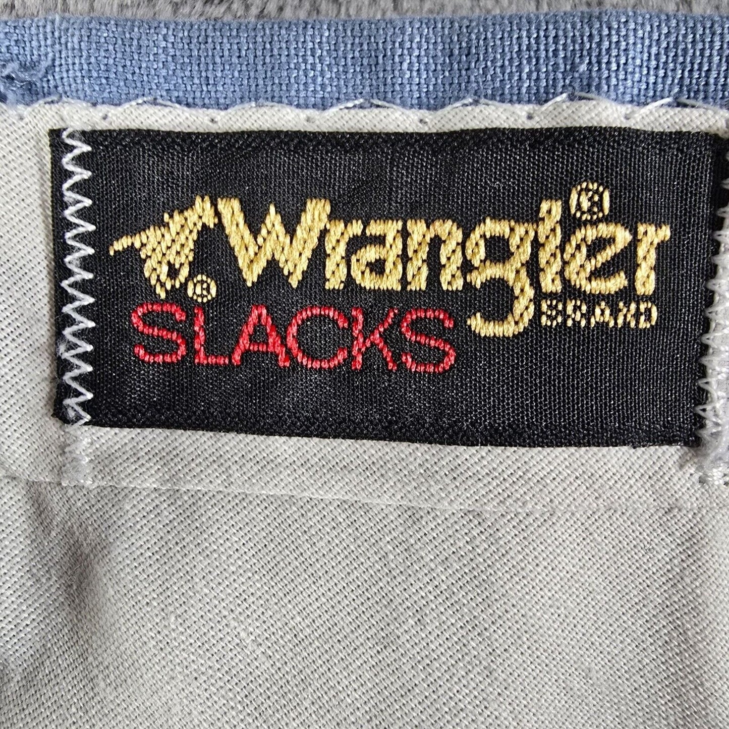 Vintage 1980s Wrangler Made in USA Light Blue Western Dress Slacks (32x29) *Flaw