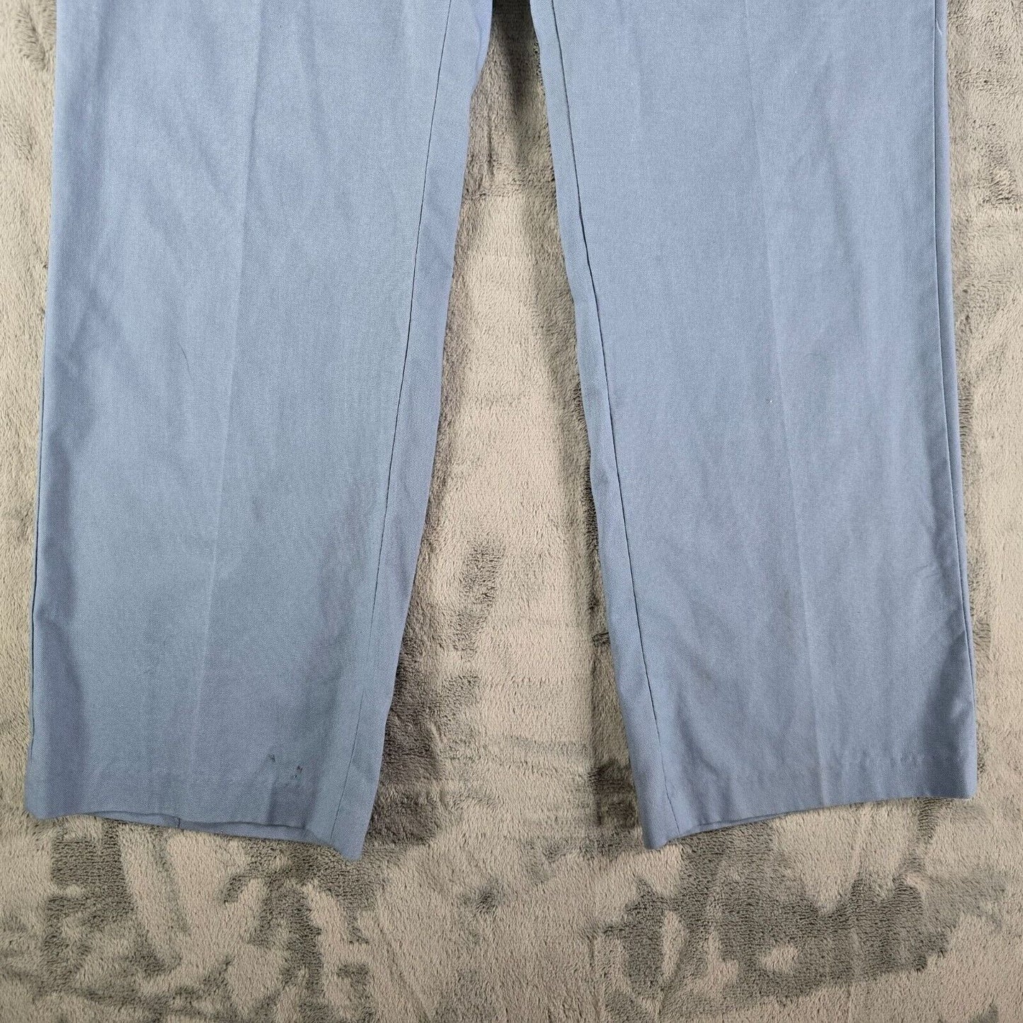 Vintage 1980s Wrangler Made in USA Light Blue Western Dress Slacks (32x29) *Flaw