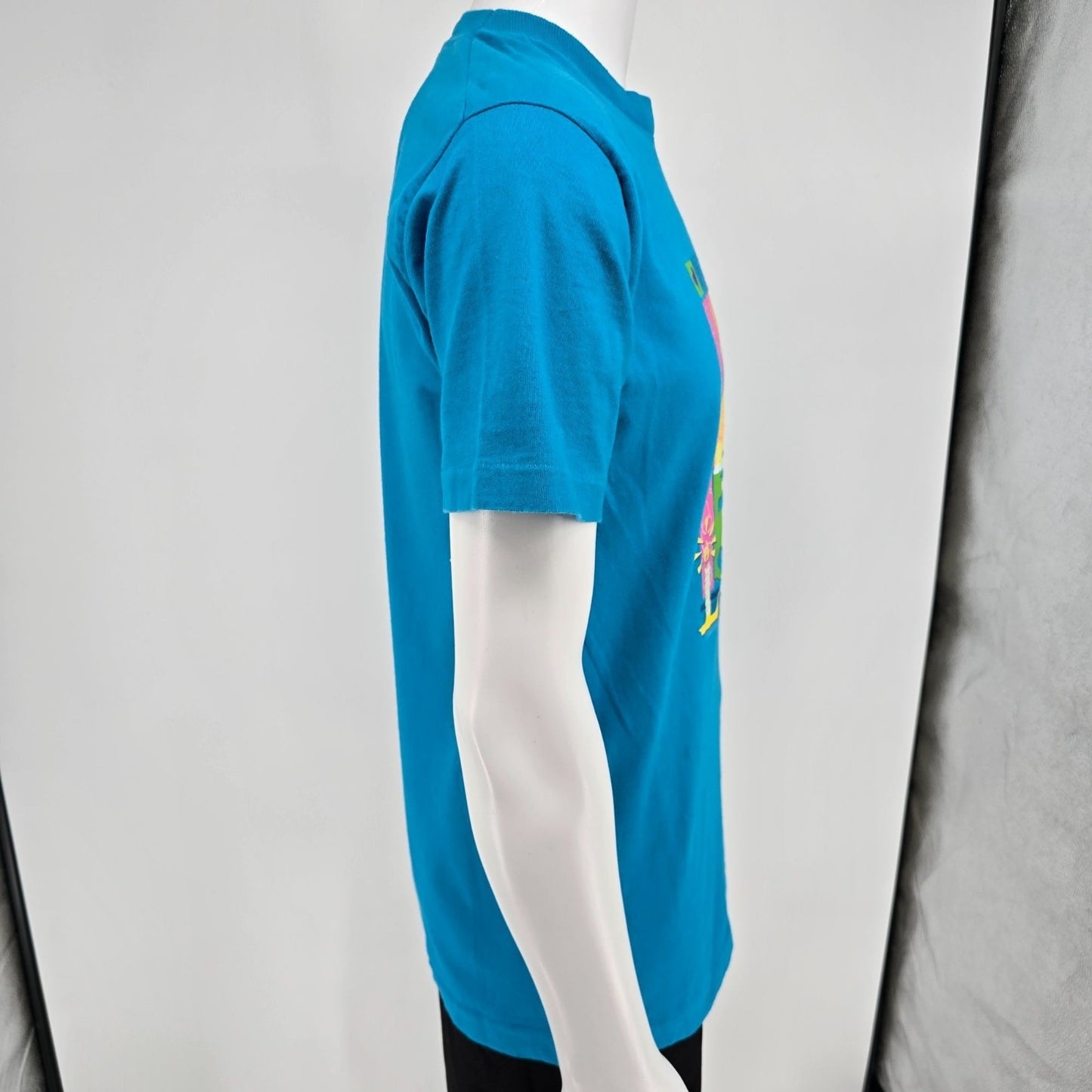 Vintage 1990s Girl Scouts 1998 "Just Imagine" Single Stitch Blue T-Shirt (M)