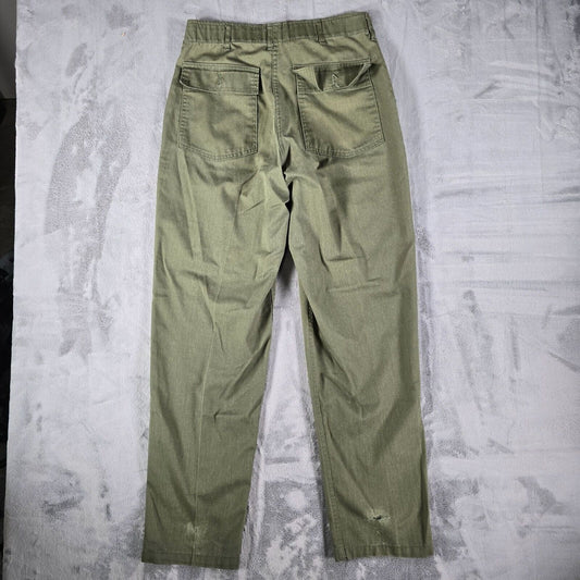 Vintage 1970s U.S Army Green OG-506 Utility Durable Press Trousers (32x32)