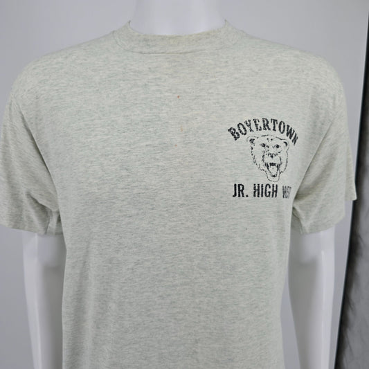 Distressed Vintage 1990s Pennsylvania Boyertown Jr. High West Bears T-Shirt (L)
