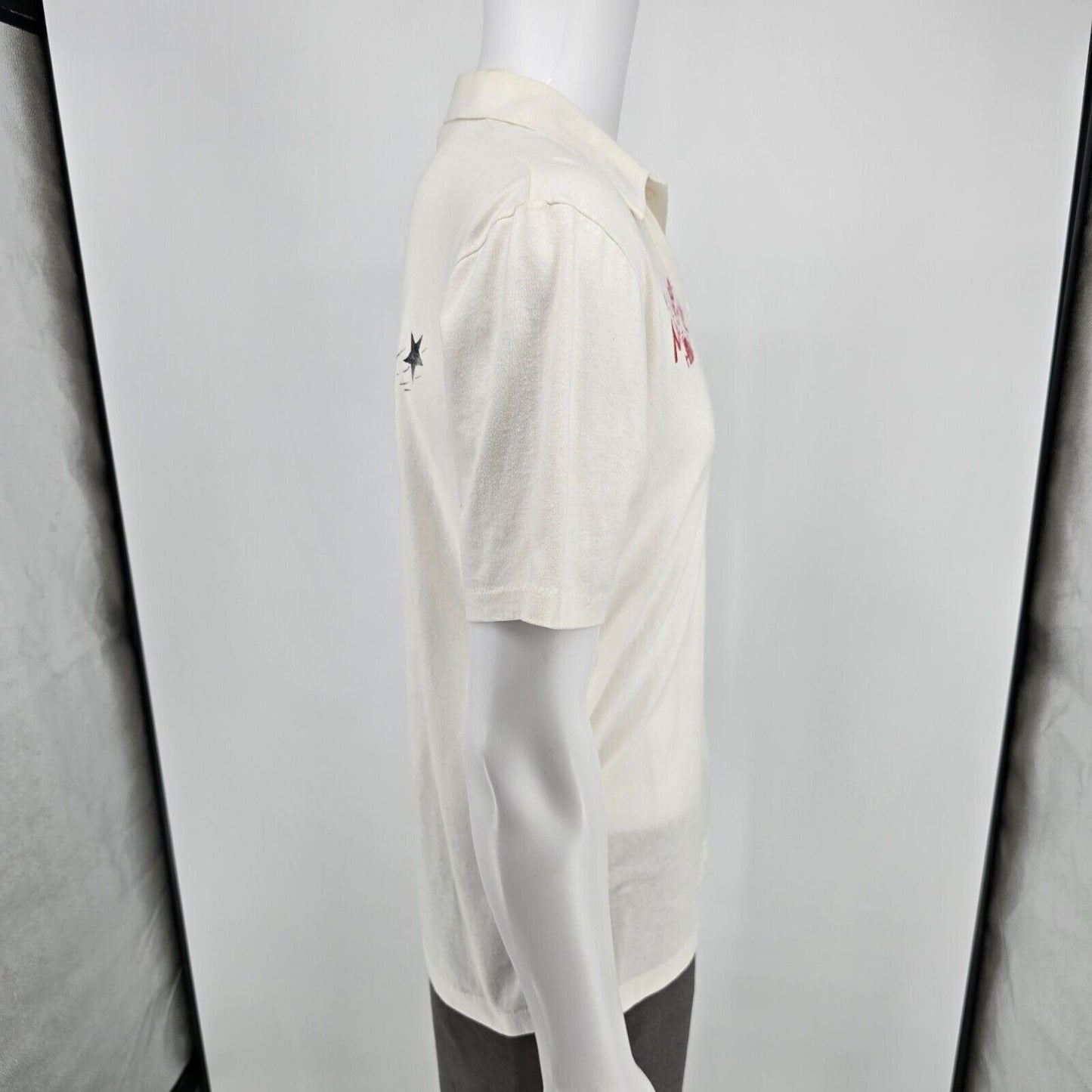 Vintage 1980s Sportswear #1 Mr. Chicken + Ribs "Krash Dog Kelly" Polo Shirt (L)