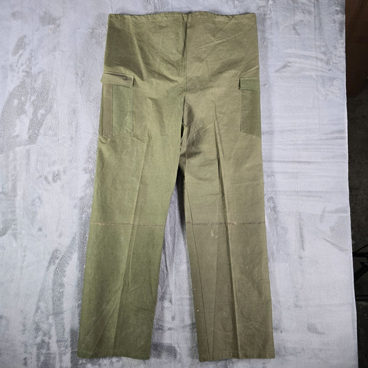 RARE Vintage 1960s U.S. Army Vietnam War DIY Class 3 Waterproof Wet Bag Pants -40x29
