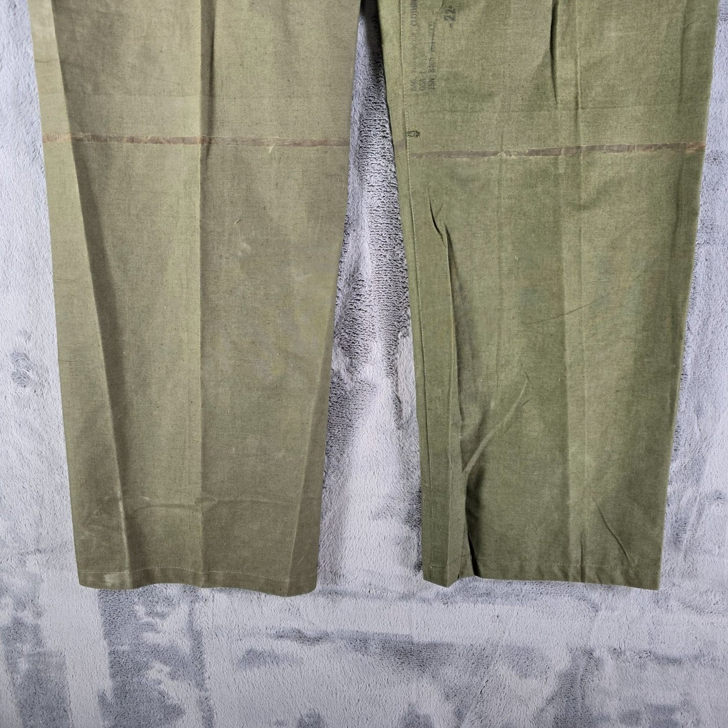 RARE Vintage 1960s U.S. Army Vietnam War DIY Class 3 Waterproof Wet Bag Pants -40x29