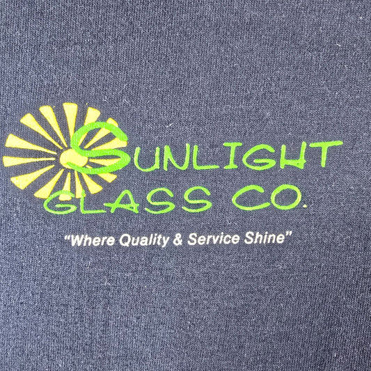 Vintage 1990s Sunlight Glass Co. Fort Collins Colorado Pocket T-Shirt (XL)