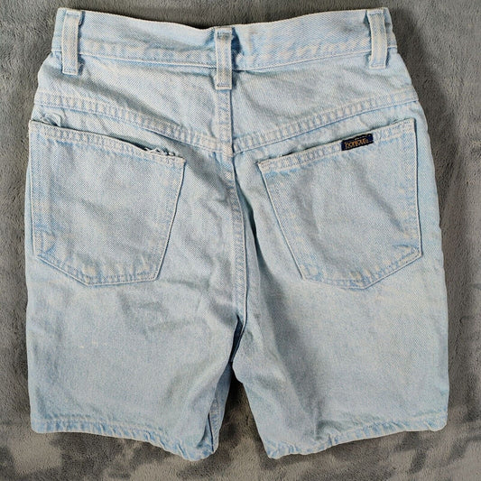 Vintage 1990s Bonjour Women's Light Wash Button Fly Denim Shorts (Size 4/5)
