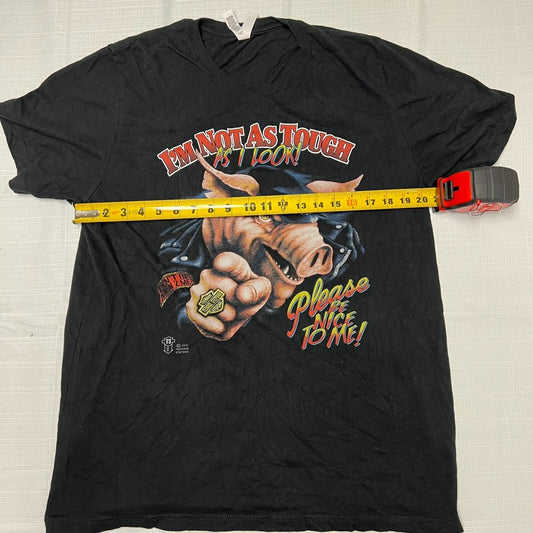 Teenage Stepdad "I'm Not As Tough as I Look Please Be Nice to Me" T-Shirt (XL)