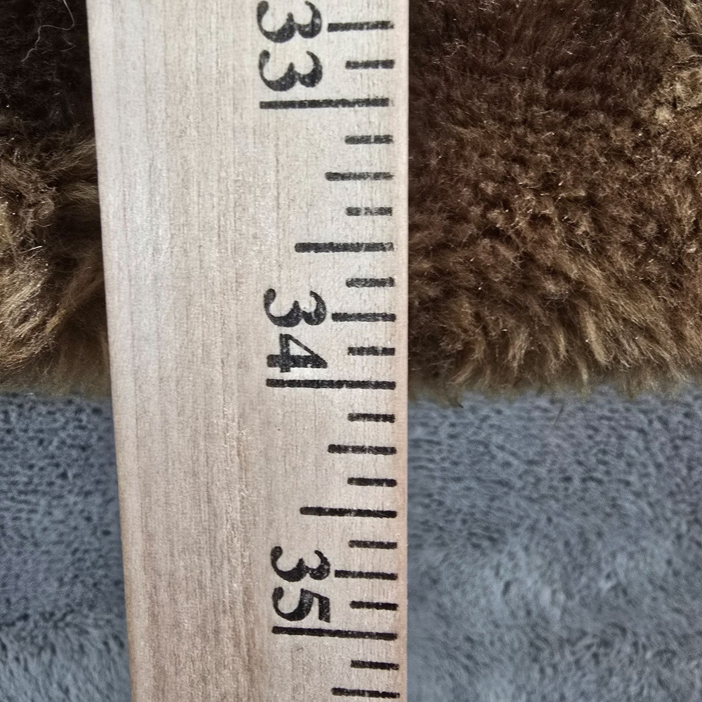 Vintage 1970s Zero King Men's Brown Trevira Faux Fur Double-Breasted Coat (M/L)