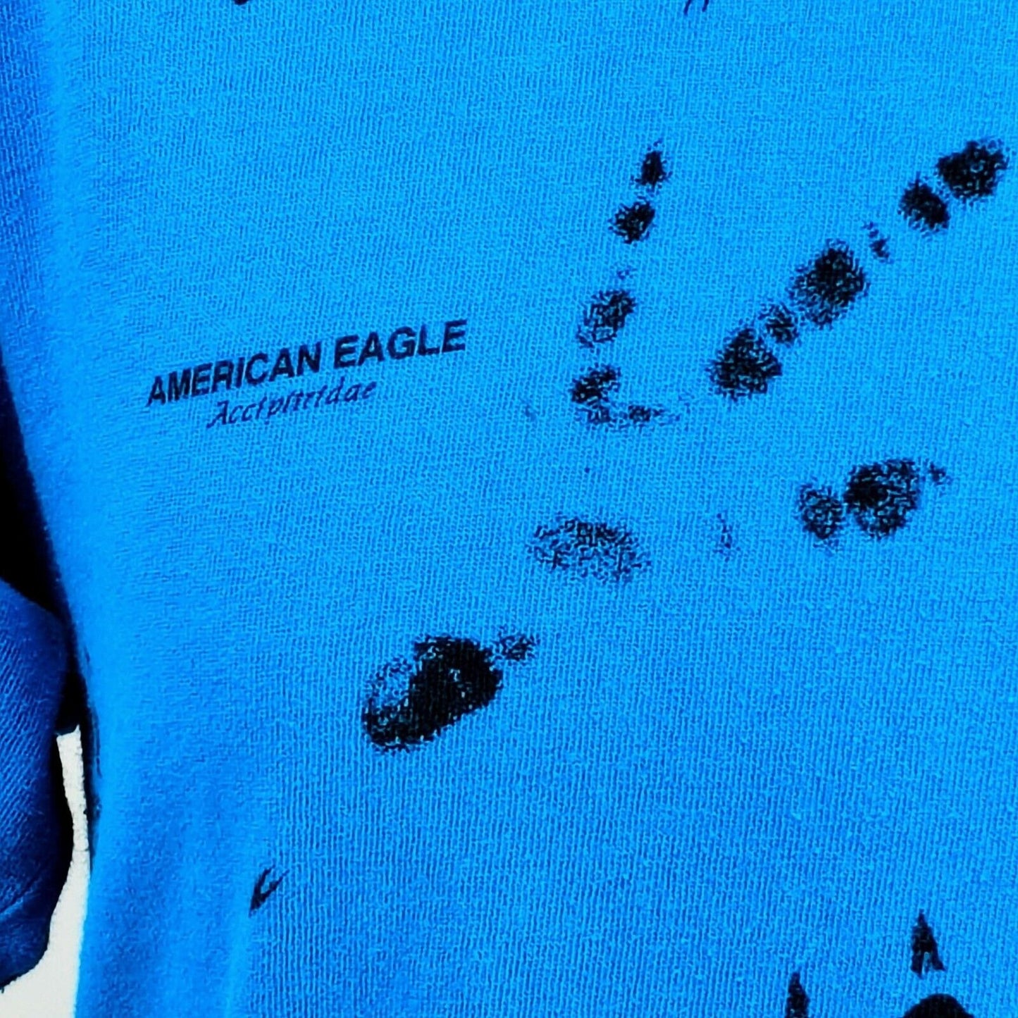 Vintage Single Stitch Lutsen Mountains All Over Print Animal Tracks T-Shirt (L)