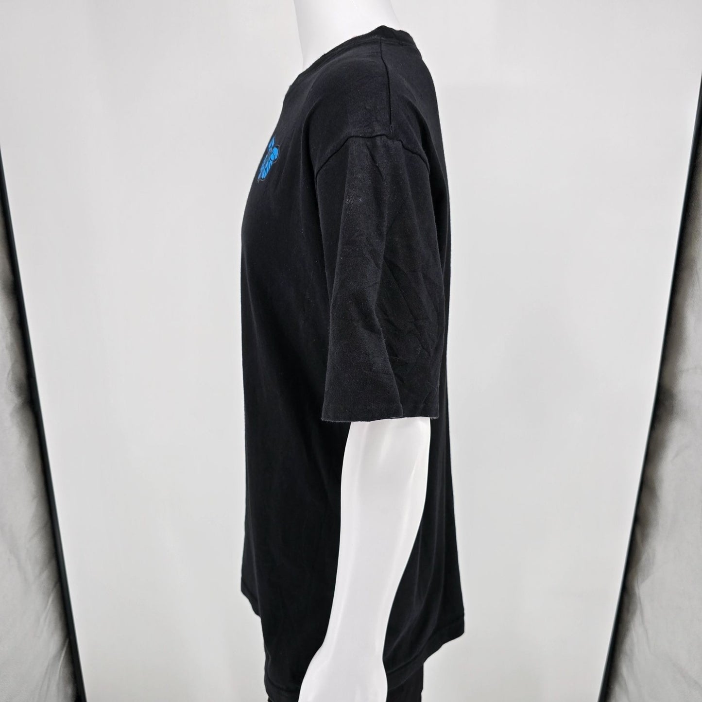 Vintage 1990s Chere Cat & Butterfly Double Collar Double Sleeve T-Shirt (L/XL)