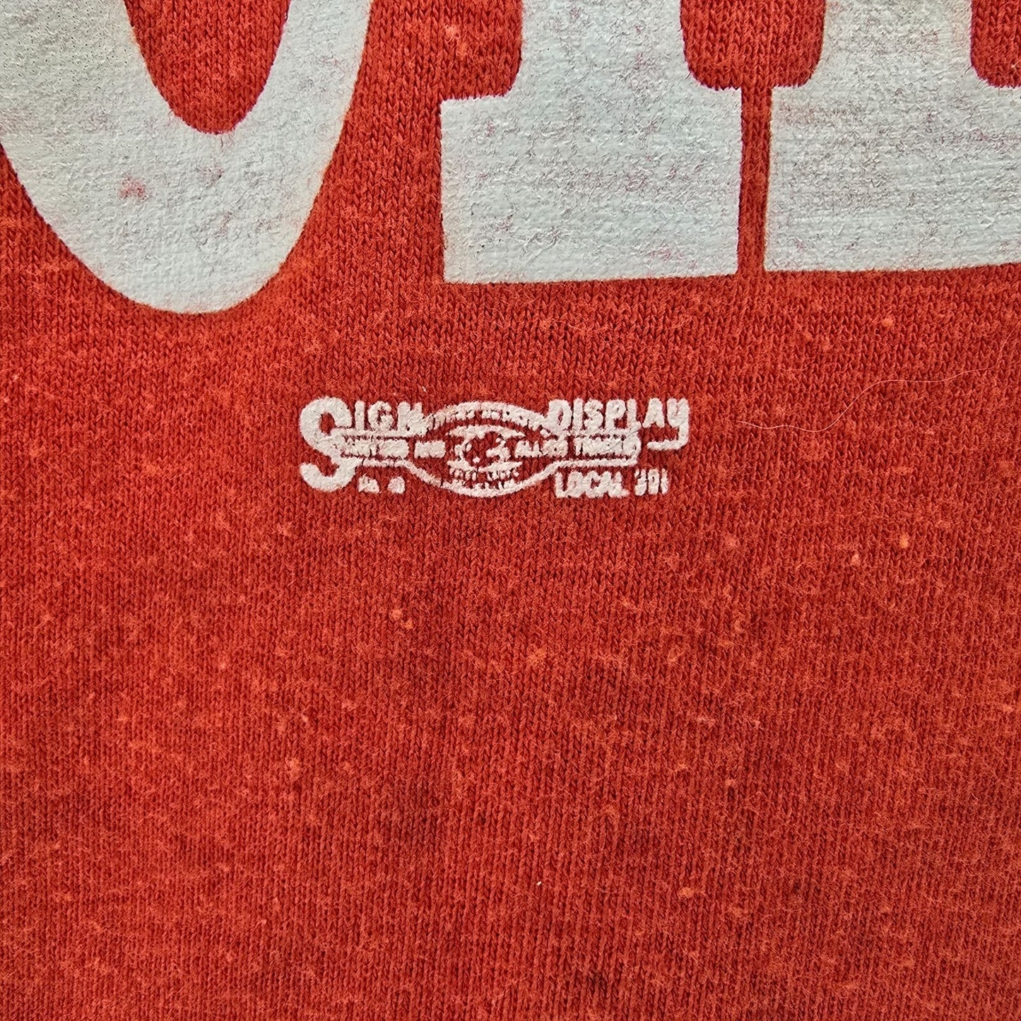 Vintage 1980s "Support Peabody Teachers" 1988 Union Strike T-Shirt (M/L)