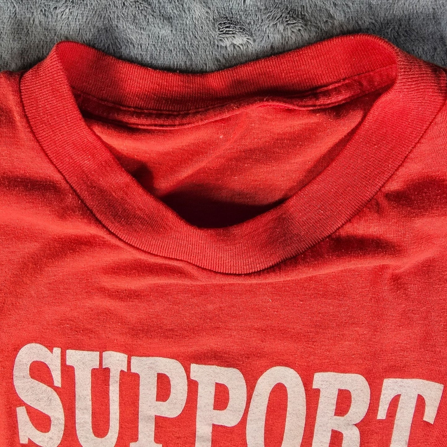 Vintage 1980s "Support Peabody Teachers" 1988 Union Strike T-Shirt (M/L)