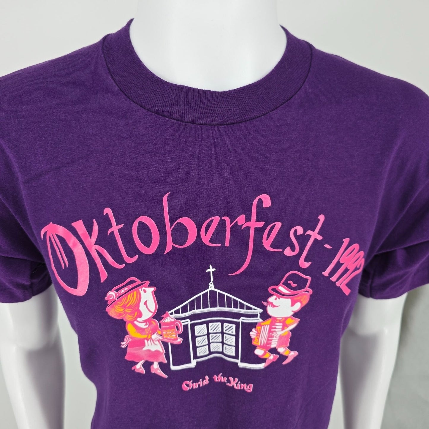 Vintage Screen Stars Best 1990s Oktoberfest 1992 Christ the King T-Shirt (M)