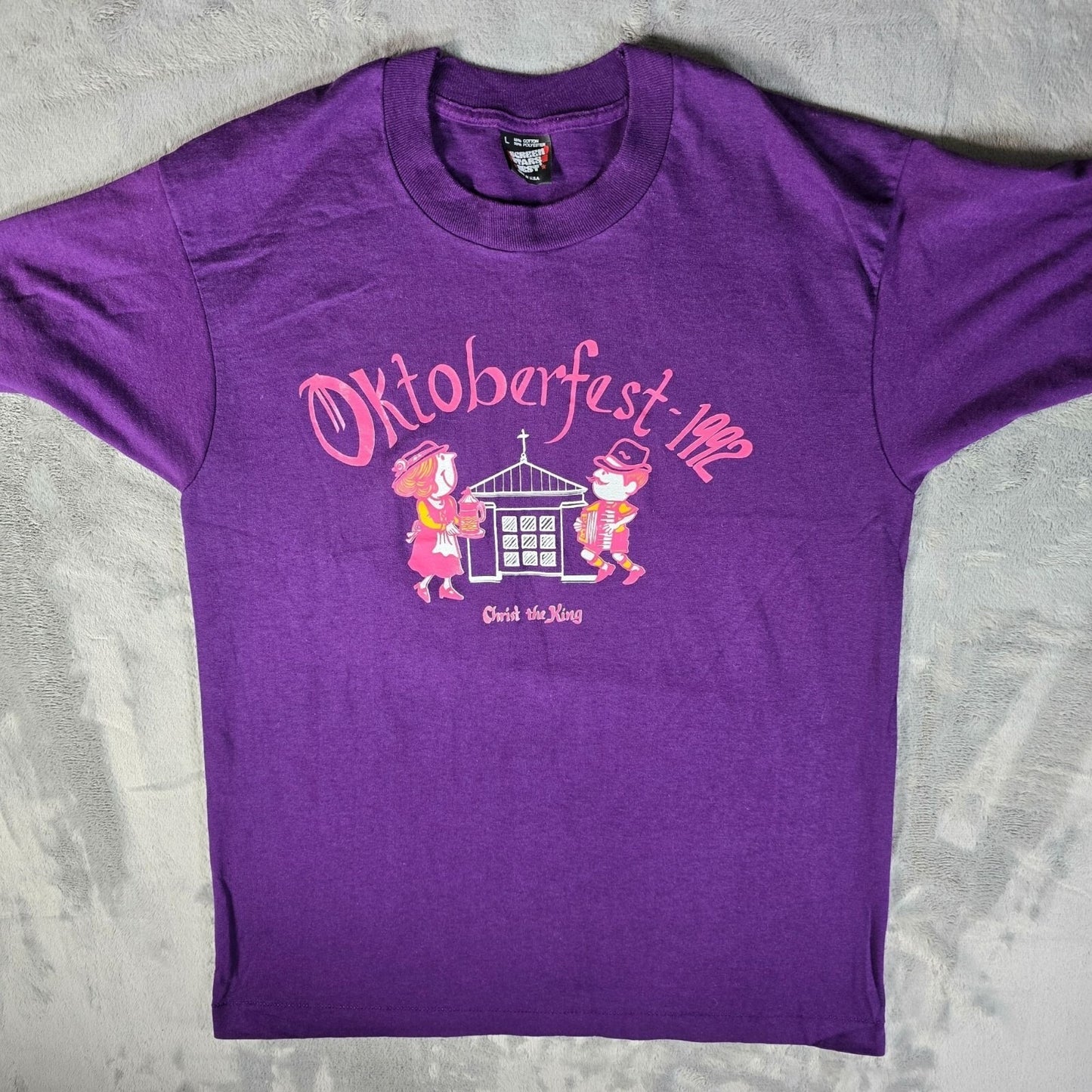 Vintage Screen Stars Best 1990s Oktoberfest 1992 Christ the King T-Shirt (M)