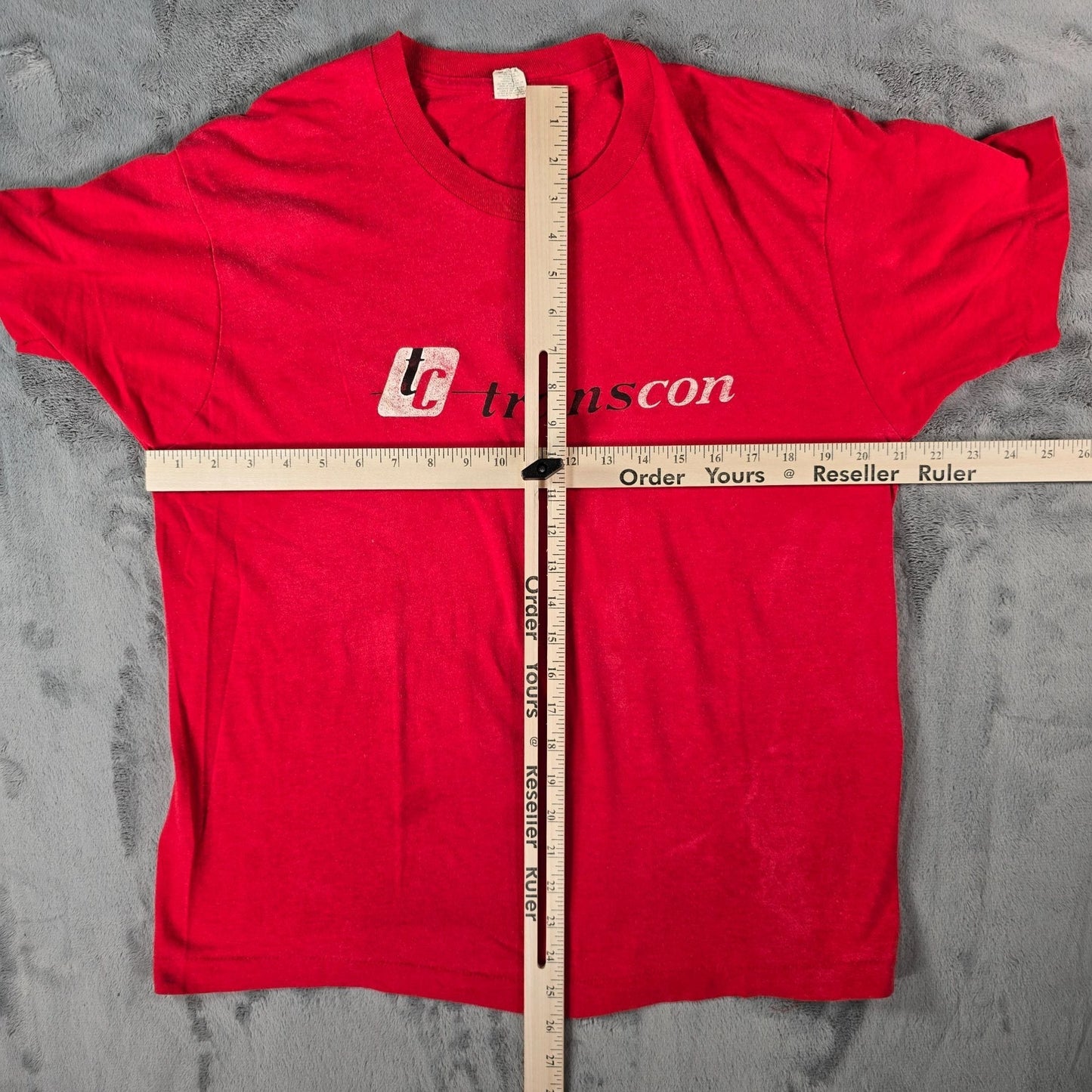 Distressed Vintage 1980s Screen Stars Transcon Lines Trucking Company T-Shirt -L