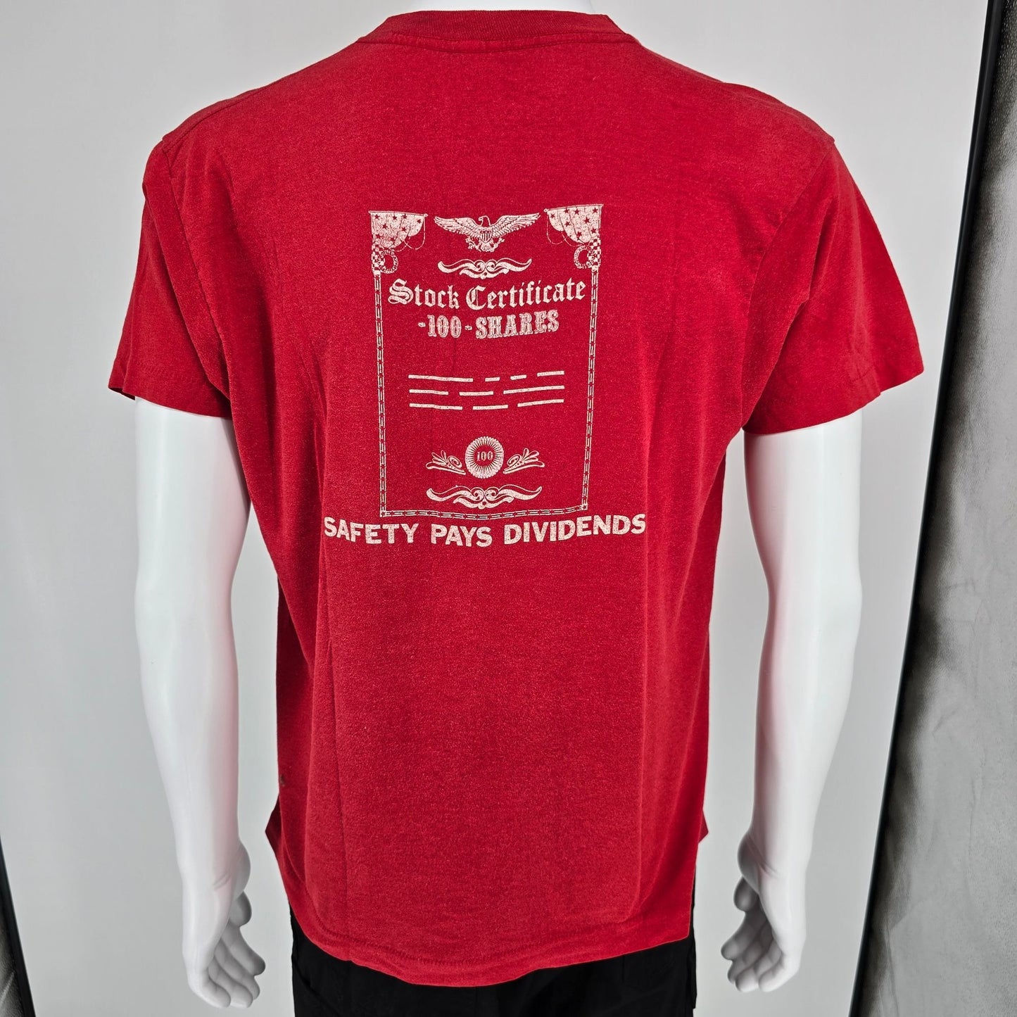 Distressed Vintage 1980s Screen Stars Transcon Lines Trucking Company T-Shirt -L