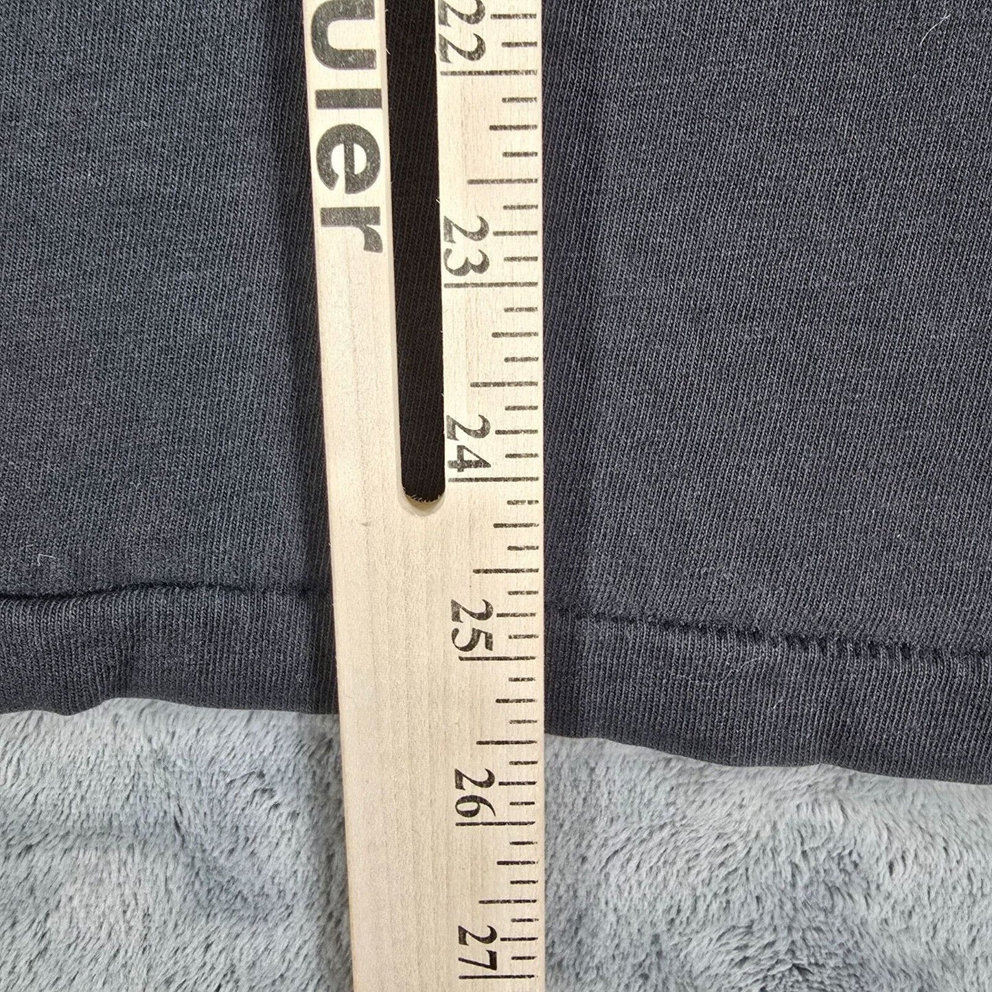 Vintage 1990s Hanes Beefy-T "Sequoya" Single Stitch Faded Black T-Shirt (L)