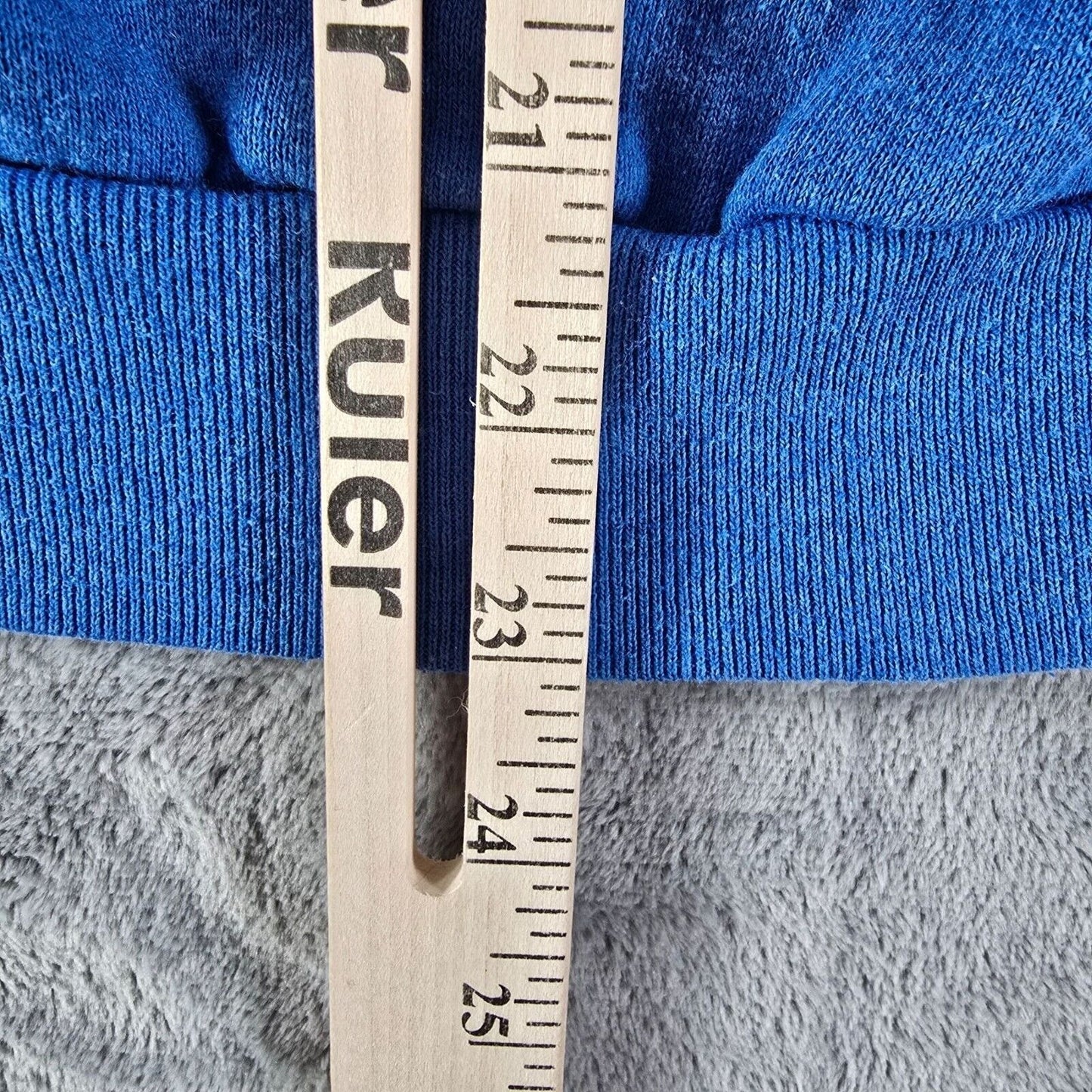 Vintage 1980s Brookville (Ohio) Blue Devils Soccer Parent Blue Sweatshirt (M)