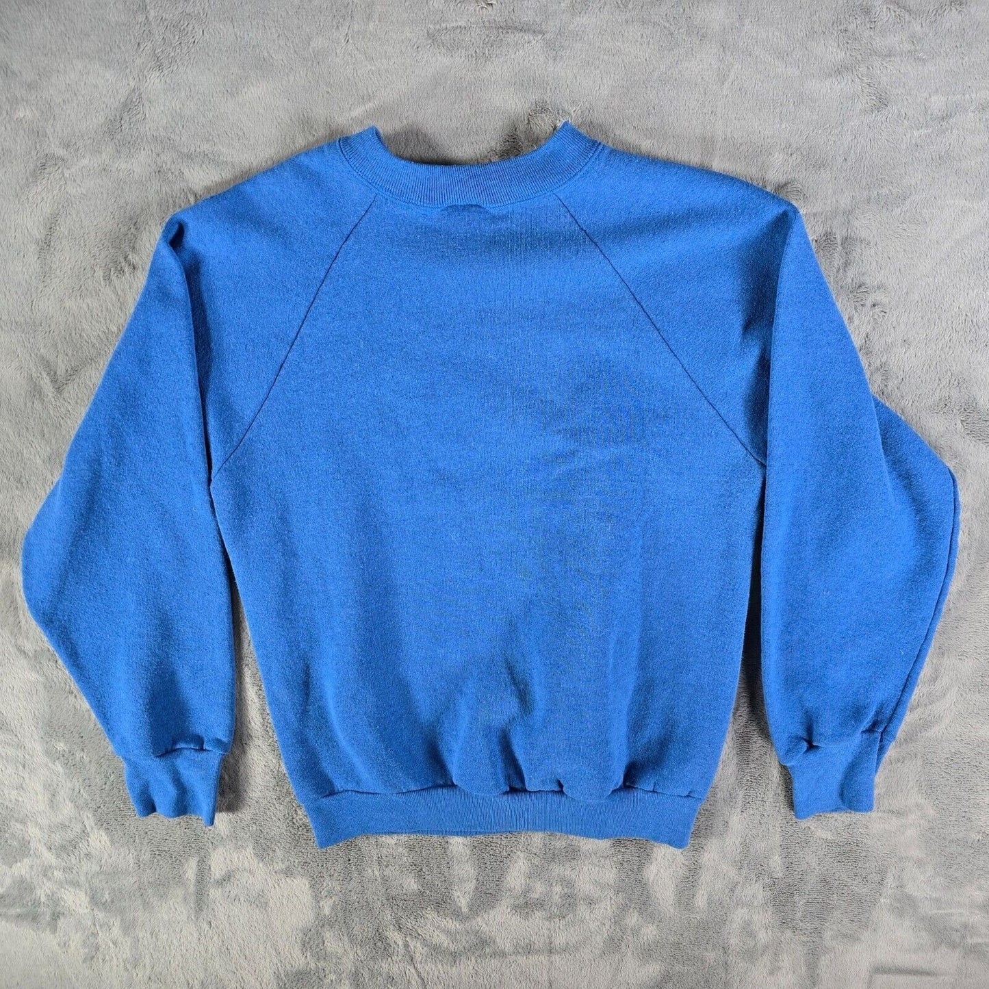 Vintage 1980s Brookville (Ohio) Blue Devils Soccer Parent Blue Sweatshirt (M)