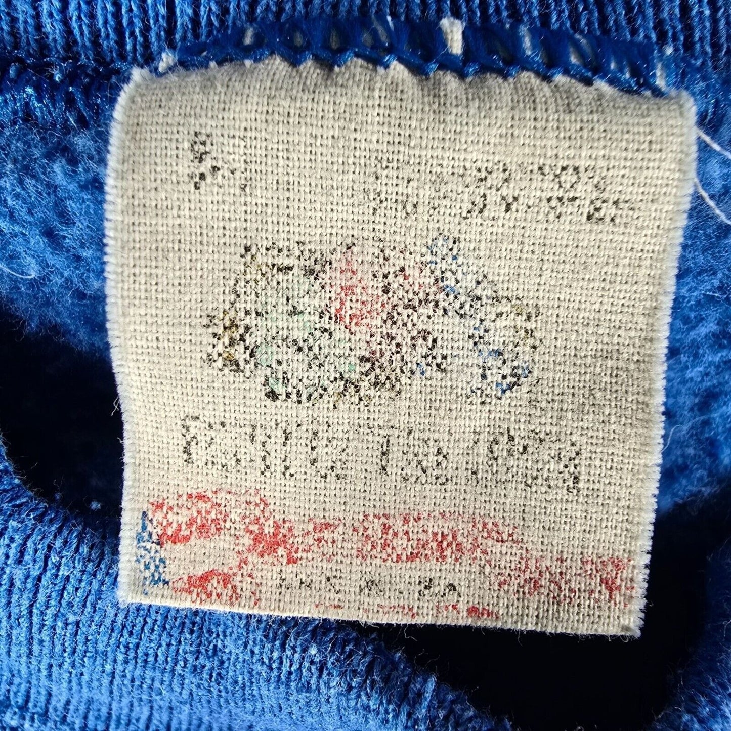 Vintage 1980s Brookville (Ohio) Blue Devils Soccer Parent Blue Sweatshirt (M)