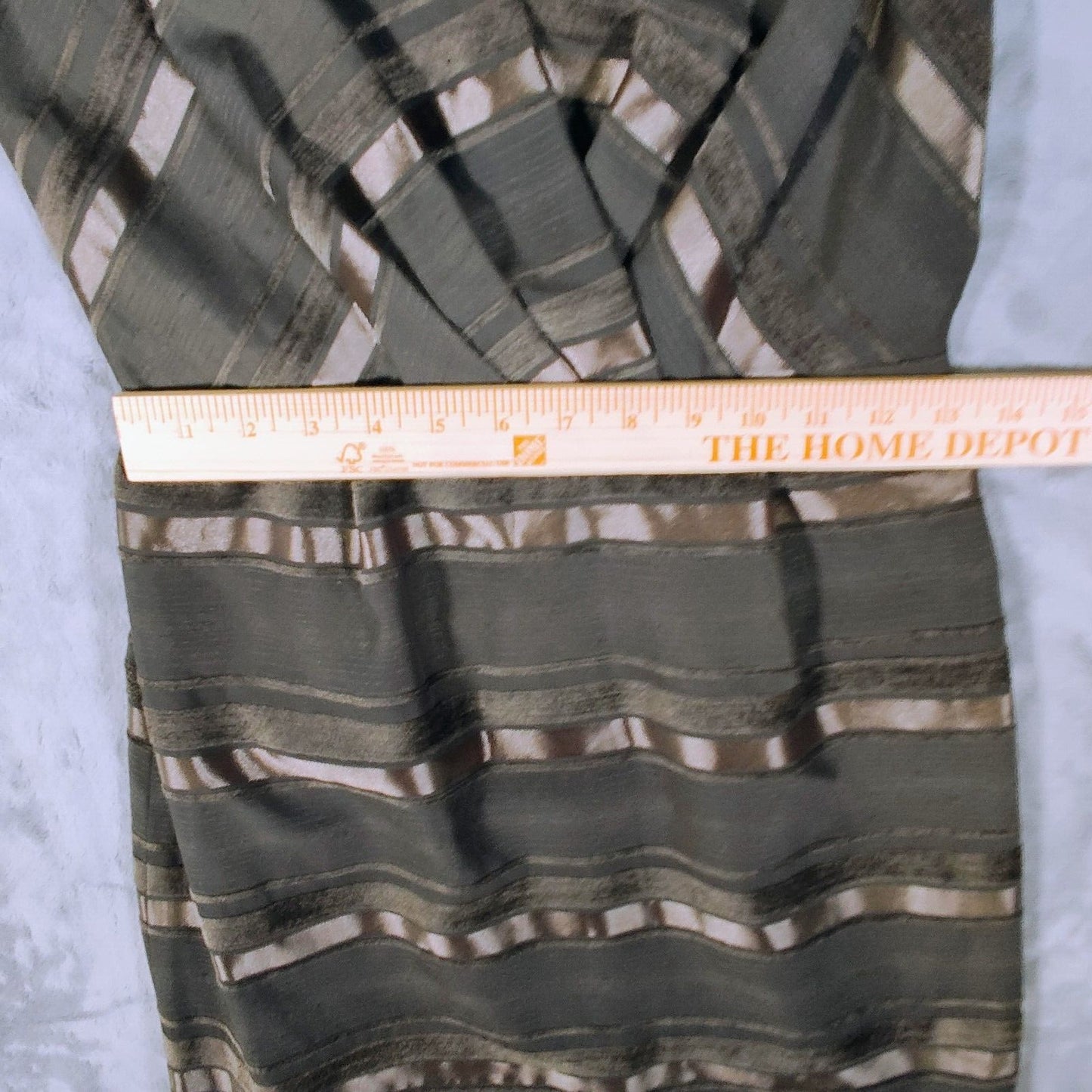 NWT Max & Cleo Women's Brown Striped Sleeveless Back Ziip Sheathe Dress (Size 4)