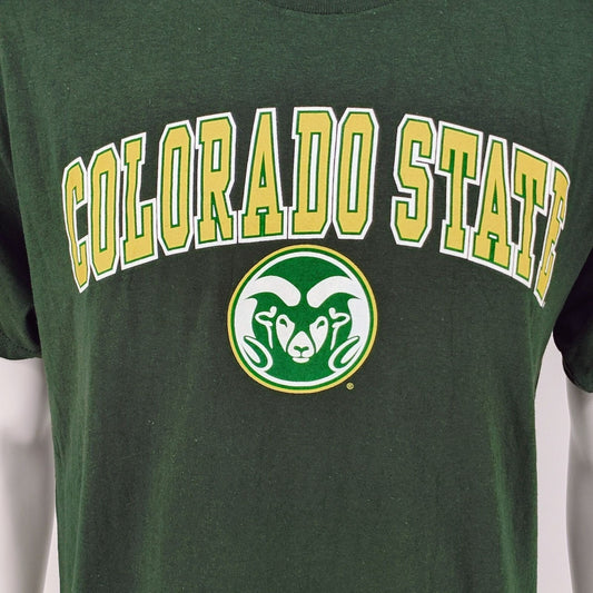 Fanatics Colorado State Rams Logo Green Graphic T-Shirt (Large)