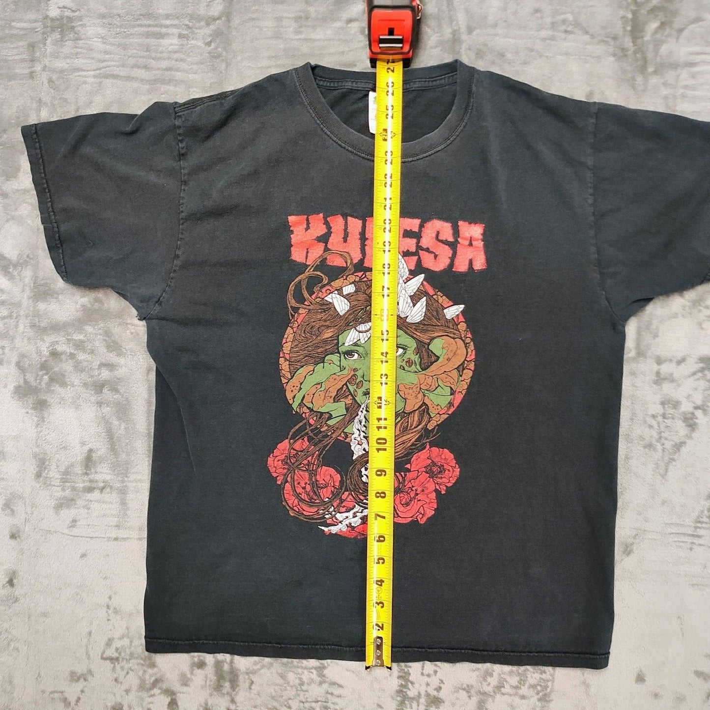 Rare Vintage 2000s Kylesa Sludge Metal Band Graphic T-Shirt (Large) *FLAW*