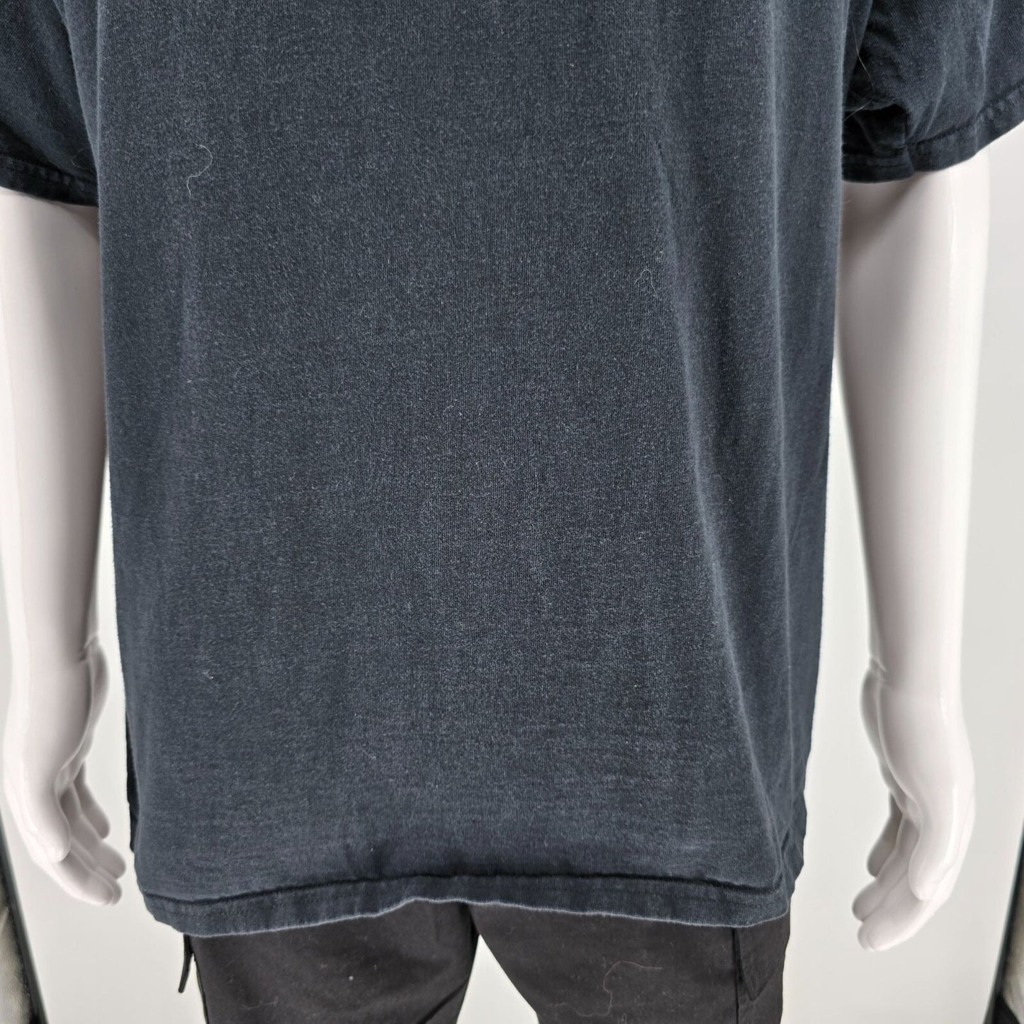 Early 2010s Gildan "Just Read It" Nike Swoosh Parody Faded Black T-Shirt (2XL)
