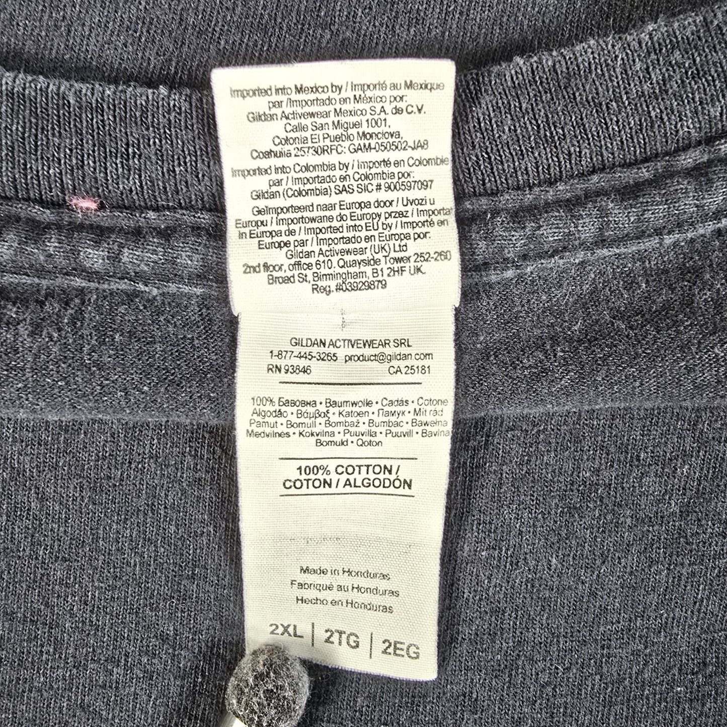 Early 2010s Gildan "Just Read It" Nike Swoosh Parody Faded Black T-Shirt (2XL)