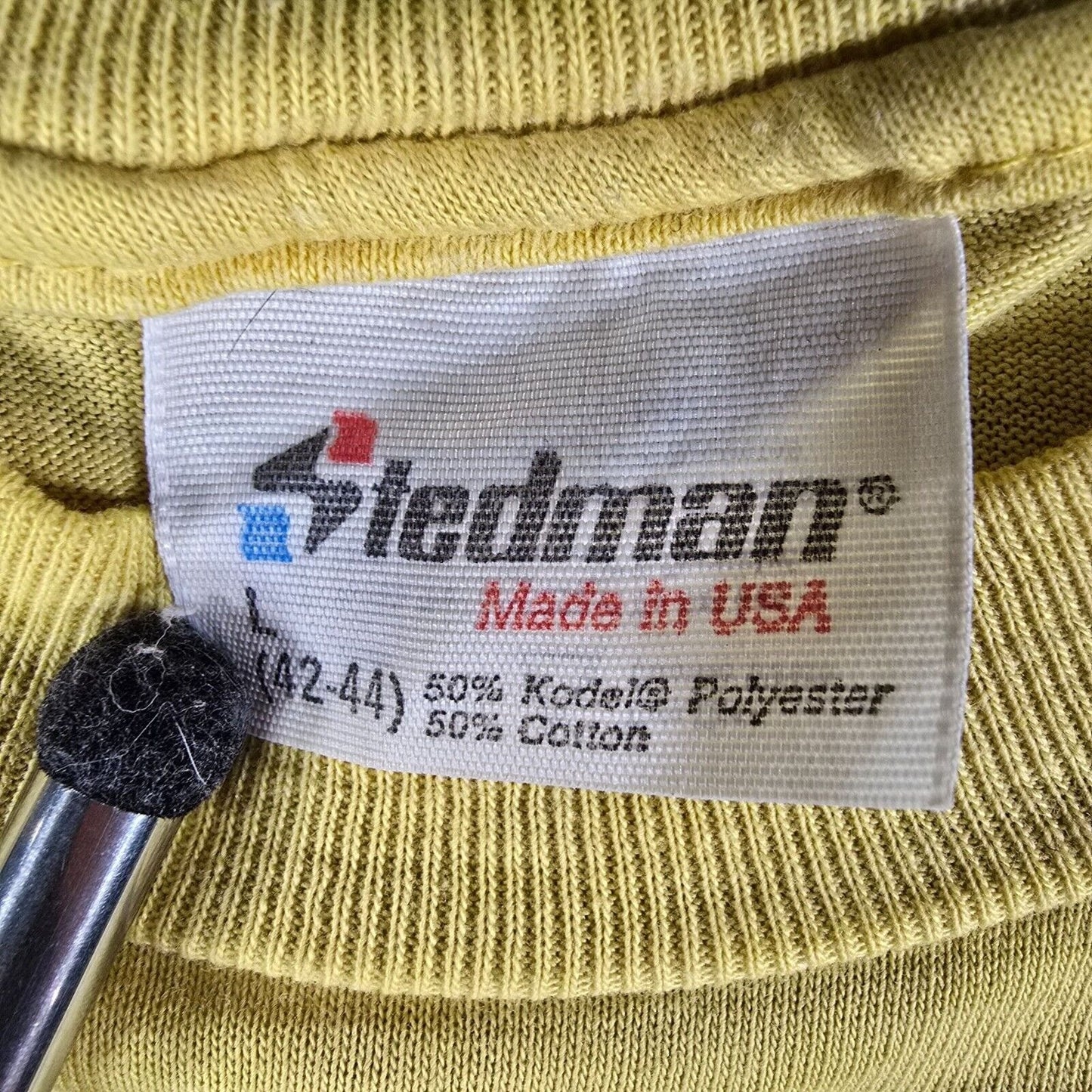 Distressed Vintage 1980s Stedman NSCS Walk-A-Thon Team "Go Navy!" T-Shirt (M)