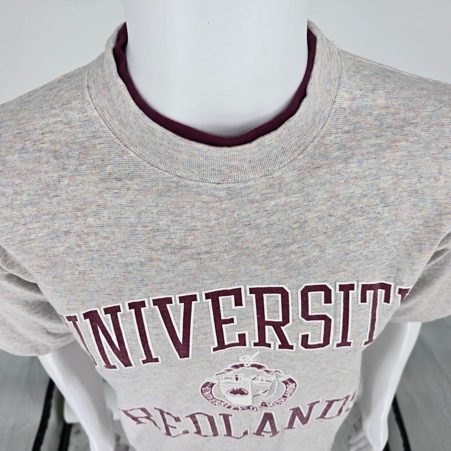 Vintage 1990s Gear for Sports University of Redlands Double Collar T-Shirt (L)