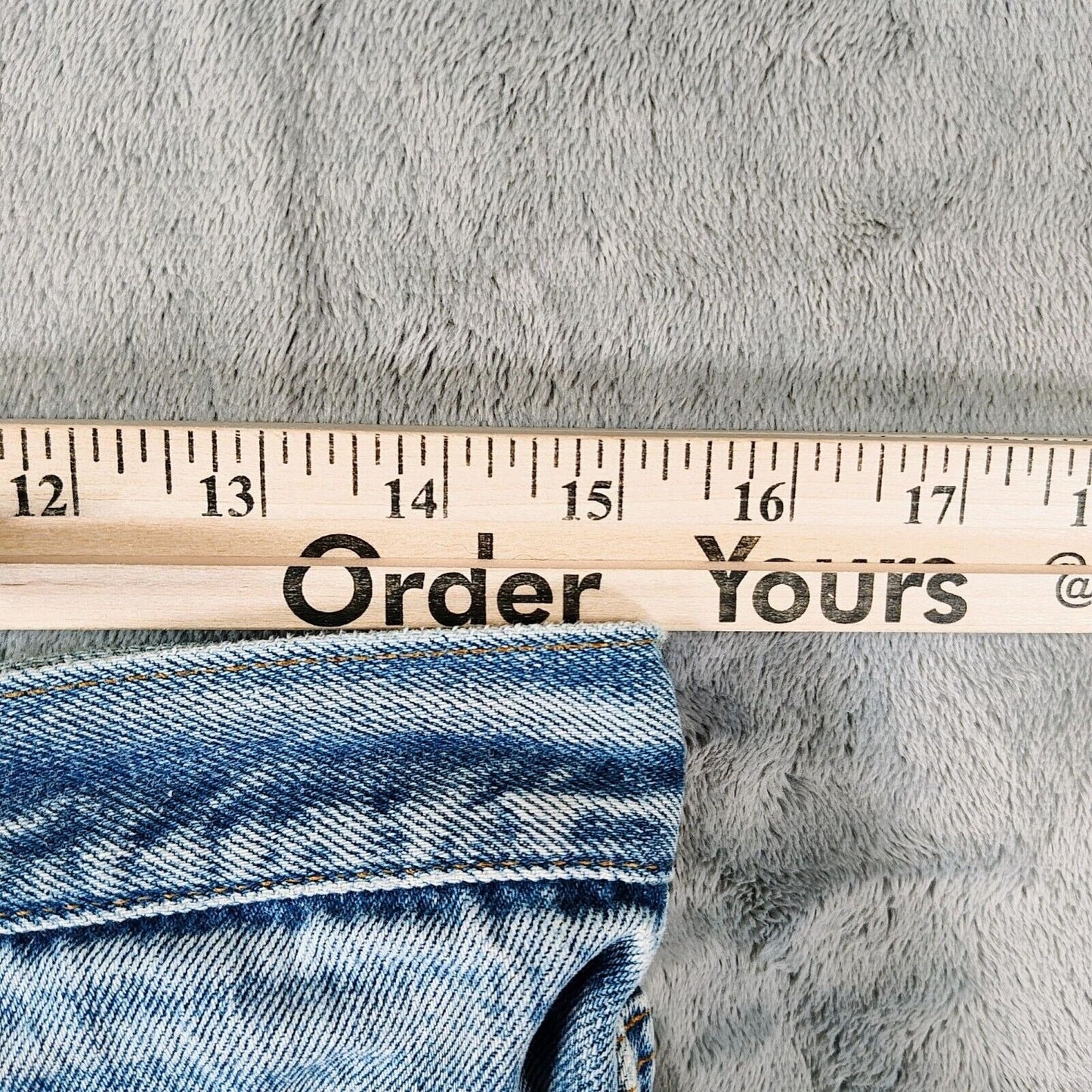 Vintage 1991 Levi's 501XX DIY Blue Denim Cutoff Jean Shorts (W33)