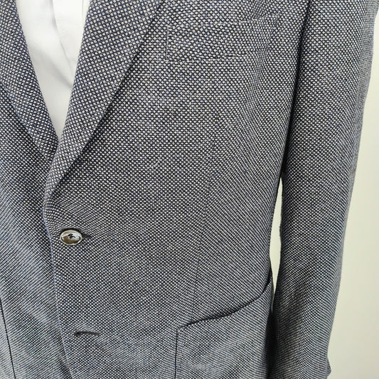 Boss Hugo Boss Janson1 Janson Blue Micro Check Sport Coat (44R)- $795 Retail