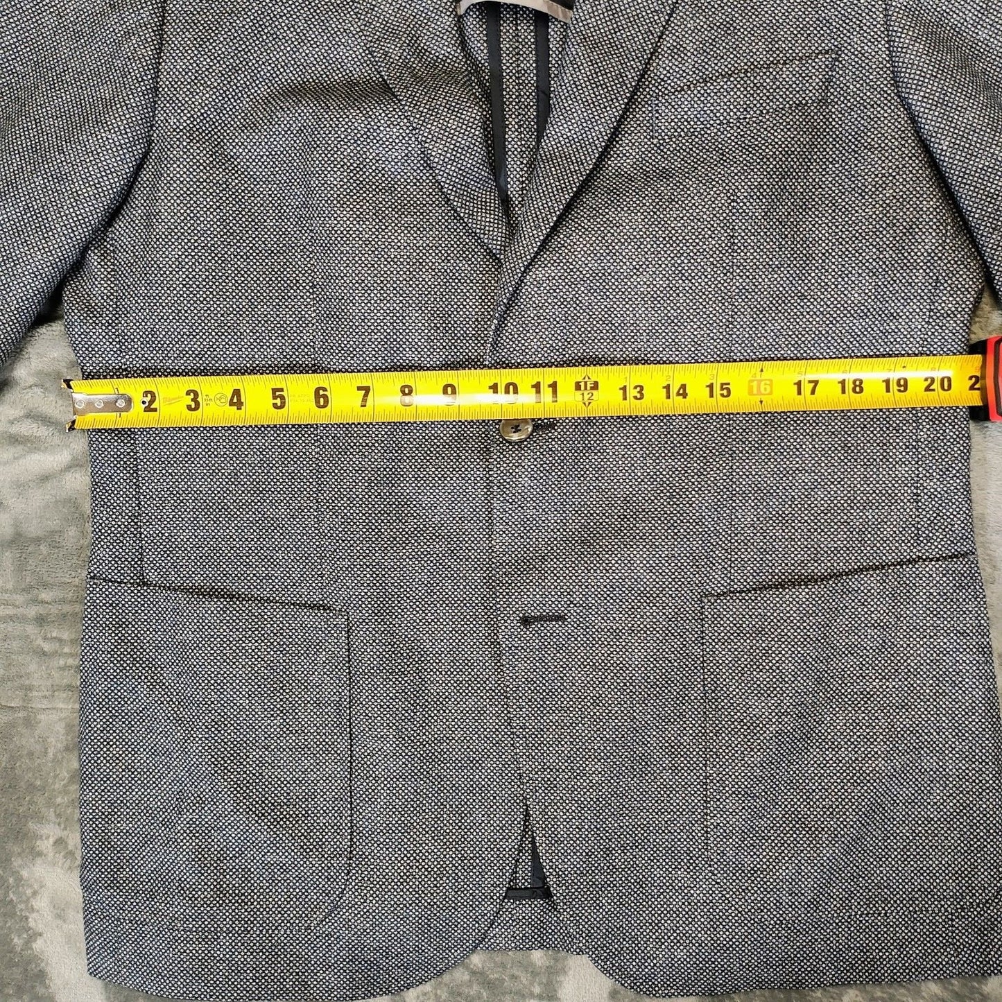 Boss Hugo Boss Janson1 Janson Blue Micro Check Sport Coat (44R)- $795 Retail